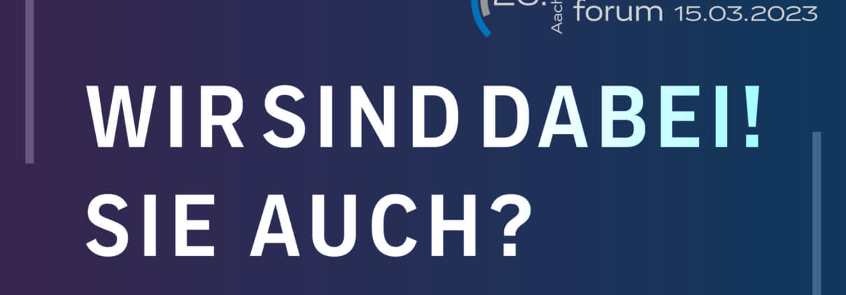 Wir sind beim Dienstleistungsforum 23 dabei, Sie auch?