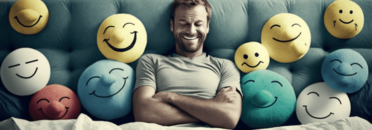 man sleeping smileys KI