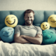 man sleeping smileys KI