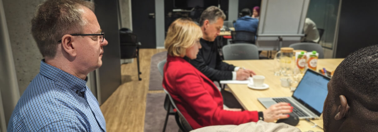 Thomas und Michael beim Jobshadowing bei einem unserer Kunden