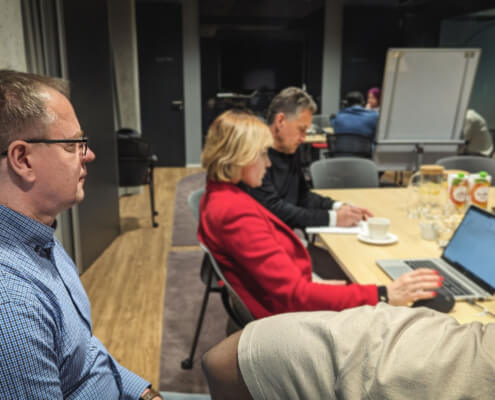 Thomas und Michael beim Jobshadowing bei einem unserer Kunden