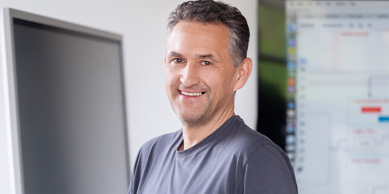 Michael Kolbenschlag freut sich